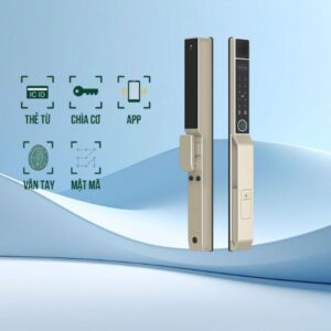 Các mẫu khóa cửa nhôm kính cao cấp đáng mua nhất 2026 Hình ảnh mẫu khóa vân tay cửa nhôm Kassler KL-599 PRO