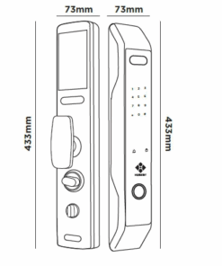 Khóa điện tử cửa gỗ Hubert HB CGI7 EU