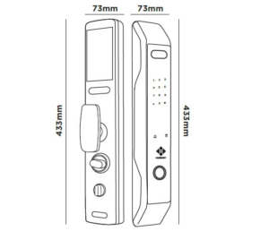 Top 5 mẫu khóa cửa gỗ cao cấp nổi bật 2026 Khóa điện tử cửa gỗ Hubert HB CGI7 EU-Brown.1