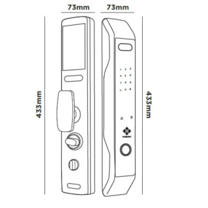 Khóa điện tử cửa gỗ Hubert HB CGI7 EU