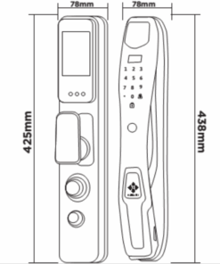 Khóa điện tử cửa gỗ Hubert HB CG27