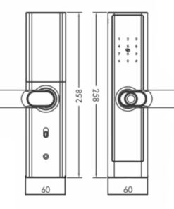 Khóa điện tử cửa gỗ Hubert HB CG39 Mini Khóa điện tử cửa gỗ Hubert HB CG39 Mini