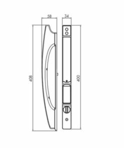 KHÓA CỬA ĐIỆN TỬ HUBERT HB CN86 BLACk