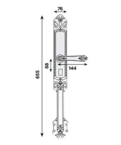 Khoá điện tử đại sảnh Hubert HB DS77 Green