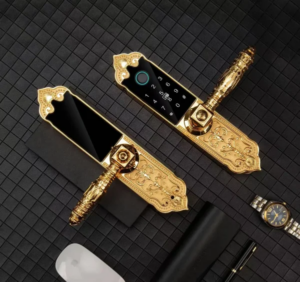 Khoá điện tử đại sảnh Hubert HB DS79 Gold Mini