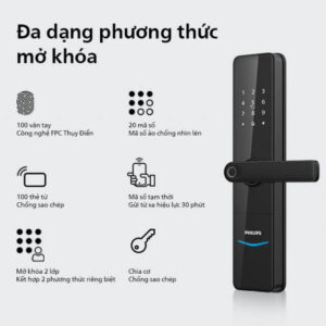 Khóa điện tử PHILIPS DDL603E-5HWS