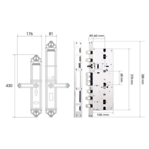 Khi ngôi nhà tỏa sáng cùng khóa cửa chính đẹp sang trọng Khóa điện tử đại sảnh DEMAX EL822 AC