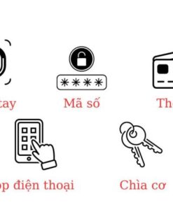 Khóa điện tử cửa gỗ Hubert HB CG59 Rough Black Khoa cua dien tu Hubert HB CG59 Rough Black.5