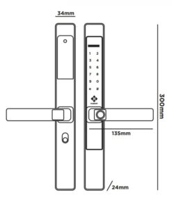 Khoa cua dien tu Hubert HB CN39