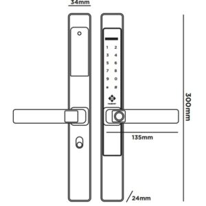 Khoa cua dien tu Hubert HB CN39
