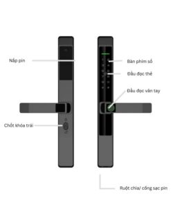 Khoa cua dien tu Hubert HB CN39 BLACK.1 1