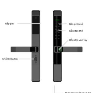 Khoa cua dien tu Hubert HB CN39 BLACK.1 1