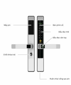 Khoa cua dien tu Hubert HB CN39 Silver Gray.1