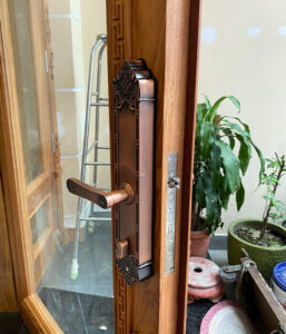 Khoá điện tử đại sảnh Hubert HB DS77 Copper