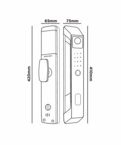 Khóa điện tử cửa gỗ Hubert HB CG69 Black Khóa điện tử cửa gỗ Hubert HB CG69 Black