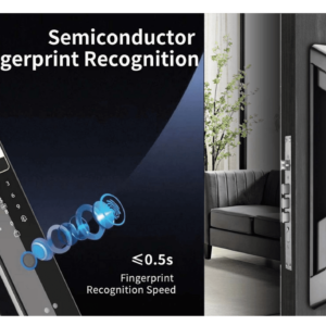 Khóa điện tử cửa gỗ Hubert HB CG69 Black