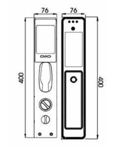 Khóa điện tử cửa gỗ Hubert HB CG77 Khóa điện tử cửa gỗ Hubert HB CG77