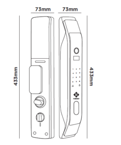 Khoá điện tử cửa gỗ Hubert HB CG68VF Khoá điện tử cửa gỗ Hubert HB CG68VF