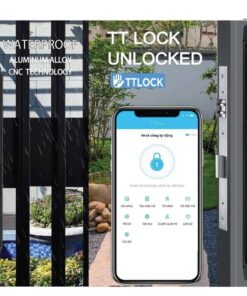 Khóa điện tử cửa nhôm Hubert HB CN79 Black Khóa điện tử Hubert HB - CN79 Black Bluetooth Wifi