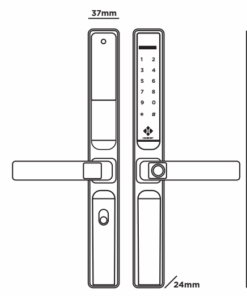 Khoa dien tu Hubert HB CNI3 EU Black.2