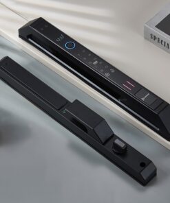 Khoá điện tử cửa nhôm Hubert HB CNI7 EU Khóa điện tử Hubert HB - CNI7 EU Black, cảm biến vân tay, face id, chìa cơ, cửa nhôm