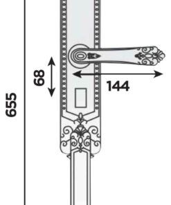 Khoá điện tử đại sảnh Hubert HB DS77 Copper Khoá điện tử đại sảnh Hubert HB DS77 Copper