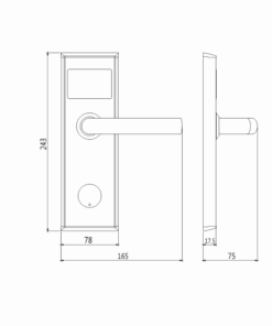 Khoá điện tử khách sạn Hubert HB KSCGDA 05 Khoá điện tử khách sạn Hubert HB KSCGDA 05