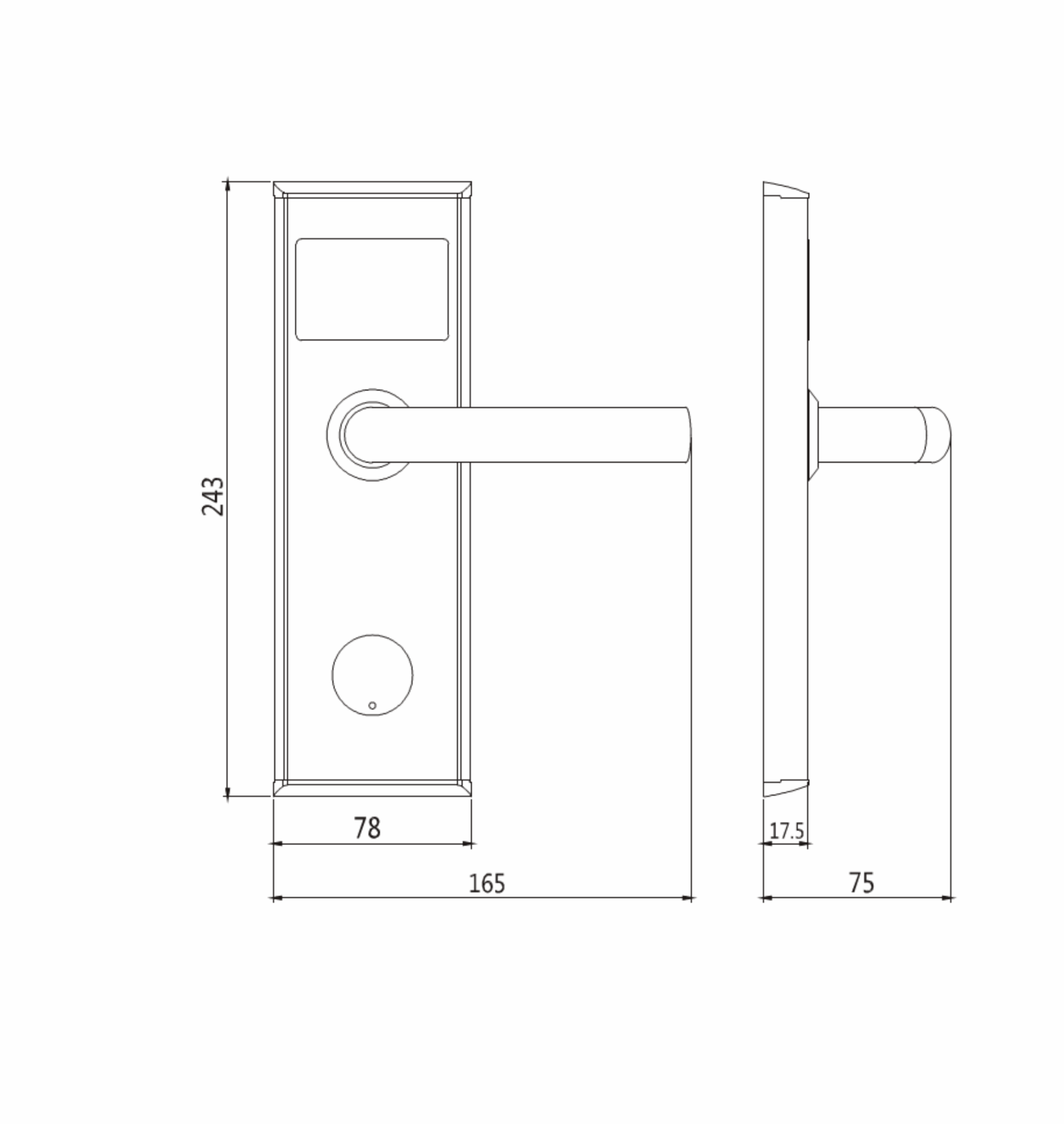 Khoá điện tử khách sạn Hubert HB KSCGDA 05 Khoá điện tử khách sạn Hubert HB KSCGDA 05