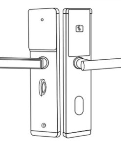 Khoa dien tu Hubert Khach San HB KS77 Black Copper