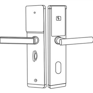 Khoa dien tu Hubert Khach San HB KS77 Black Copper