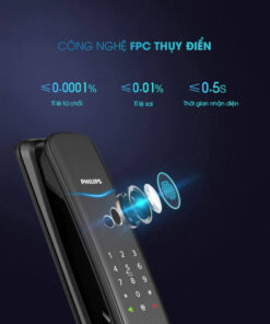 Khóa điện tử PHILIPS DDL702E-5HWS Khóa điện tử PHILIPS DDL702E-5HWS