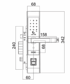 Khóa điện tử cửa gỗ GIOVANI GSL-118C87G Khoa dien tu cua go 1 Giovani GSL – 118C87G App