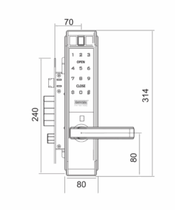 Khoa dien tu cua go GIOVANI GSL K66B 2