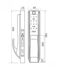 Khoa dien tu cua go GIOVANI GSL K888B 21