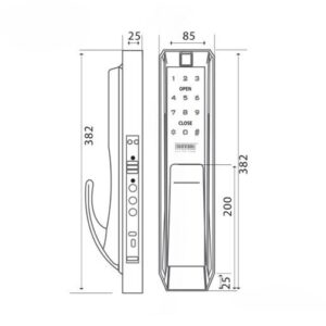 Khoa dien tu cua go GIOVANI GSL K888B 21