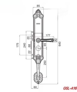 Khoa dien tu cua go GIOVANI gsl a165