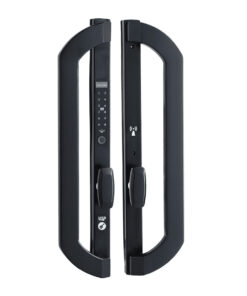 Khoá điện tử cửa nhôm Hubert HB CNI8 EU Black, Chống nước IP68, vân tay, thẻ từ, chìa cơ