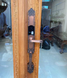 Khoá điện tử đại sảnh Hubert HB DS77 Copper