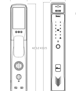 Khóa điện tử cửa gỗ DEMAX SL818 Khóa điện tử cửa gỗ DEMAX SL818