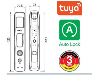 Khoá từ cửa phòng ngủ thông minh tiện lợi và an toàn cao Khóa điện tử cửa gỗ DEMAX SL920