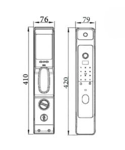 Khóa điện tử cửa gỗ DEMAX EL928