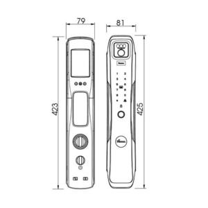Khóa điện tử cửa gỗ DEMAX SL930 Khóa điện tử cửa gỗ DEMAX SL930