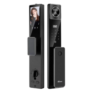 Khóa vân tay CNC cho cửa nhôm, cửa gỗ, cửa sắt lắp đặt tận nơi Khóa điện tử cửa gỗ DEMAX SL966 VF CNC