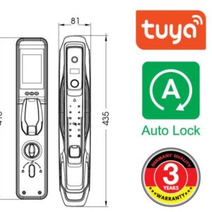 Khóa điện tử cửa gỗ DEMAX EL968 CB Khóa điện tử cửa gỗ DEMAX EL968 CB