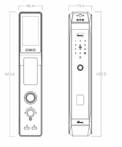 Khóa điện tử cửa gỗ DEMAX EL968 CNC