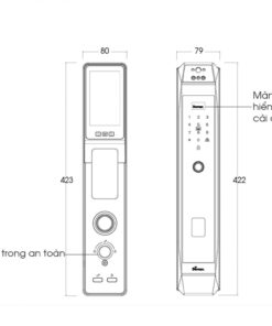 Khóa điện tử cửa gỗ DEMAX EL968 CNC