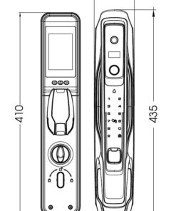 Khóa điện tử cửa gỗ DEMAX EL968 BN