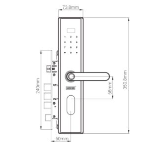 Khóa điện tử cửa gỗ GIOVANI GSL-630 khoa dien tu cua go giovani gsl 630