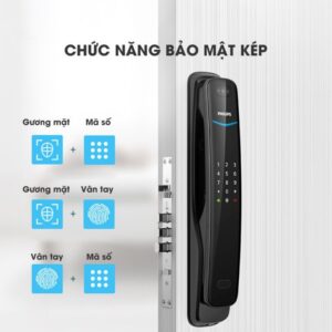 Khóa điện tử PHILIPS DDL702-8HWS