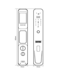 Khóa điện tử cửa gỗ GIOVANI GSL-231B khoa dien tu giovani gsl 231b 3